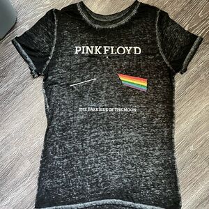 Pink Floyd Charcoal Kids Tee with Rainbow Prism